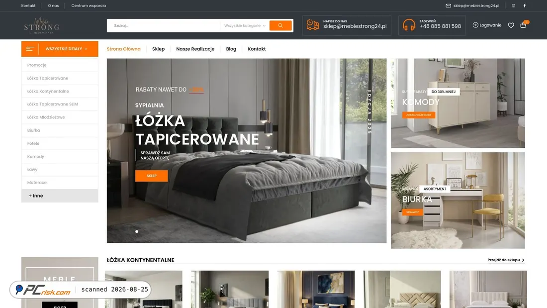 Screenshot of meblestrong24.pl