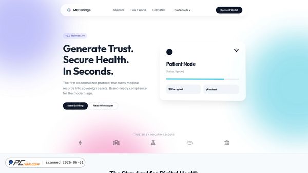 medbridge-dapp.pages.dev screenshot