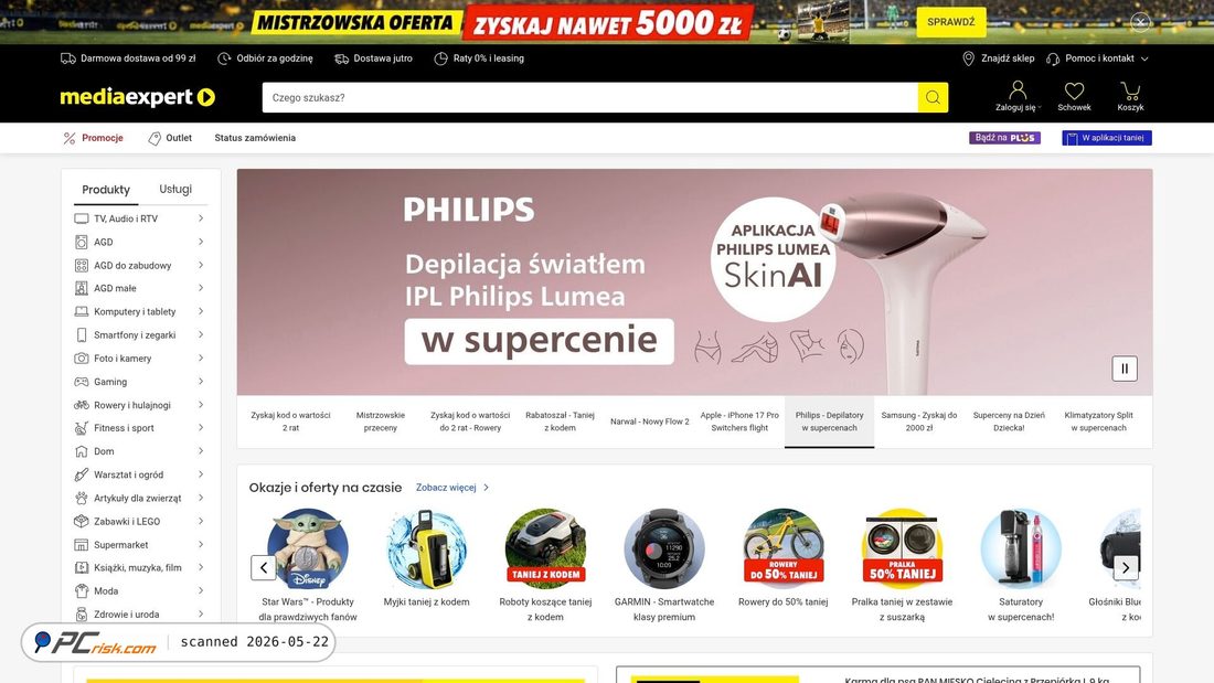 Screenshot of mediaexpert.pl