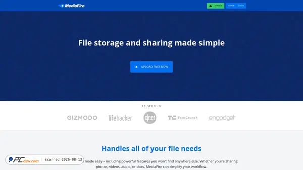 mediafire.com screenshot