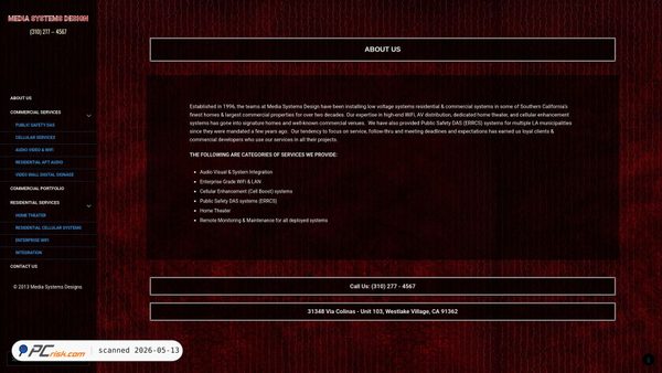 mediasystemsdesign.com screenshot