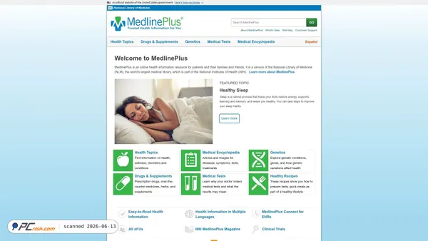 medlineplus.gov screenshot