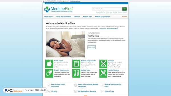 medlineplus.gov screenshot