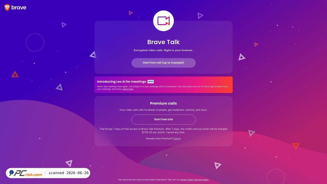 Screenshot of meets-brave.com