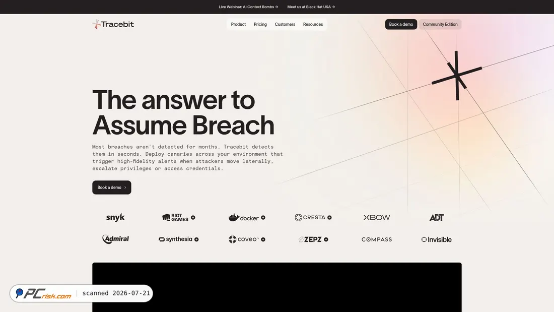 Screenshot of meettracebit.com