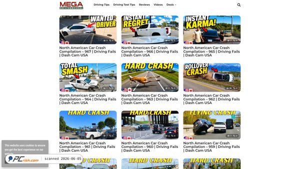 megadrivingschool.com screenshot