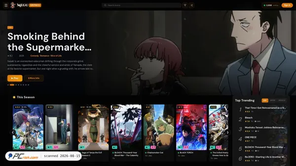 meguanime.com screenshot