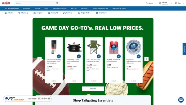 meijer.com screenshot