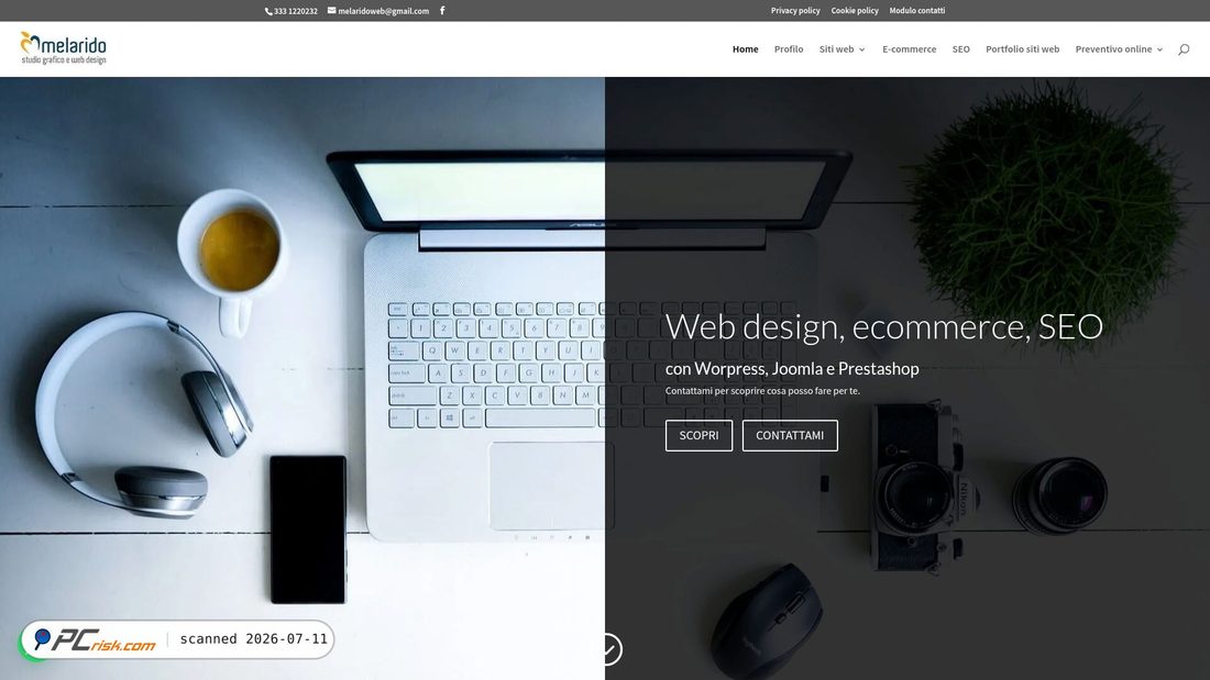 Screenshot of melaridositiweb.it