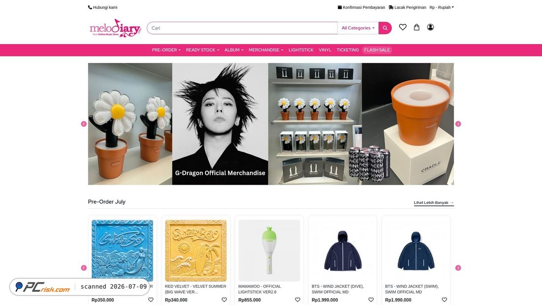 Screenshot of melodiary.com