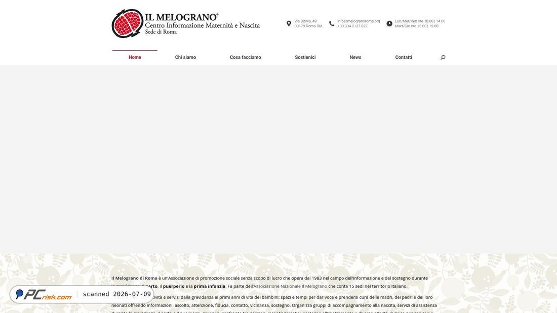 Screenshot of melogranoroma.org