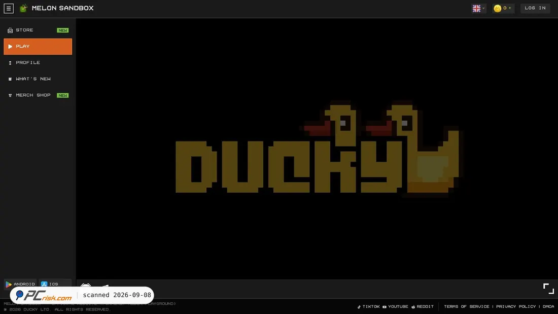 Screenshot van melonsandbox.com
