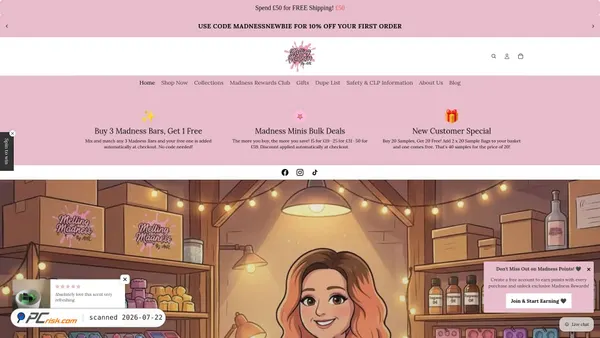 meltingmadnessbyahl.co.uk screenshot