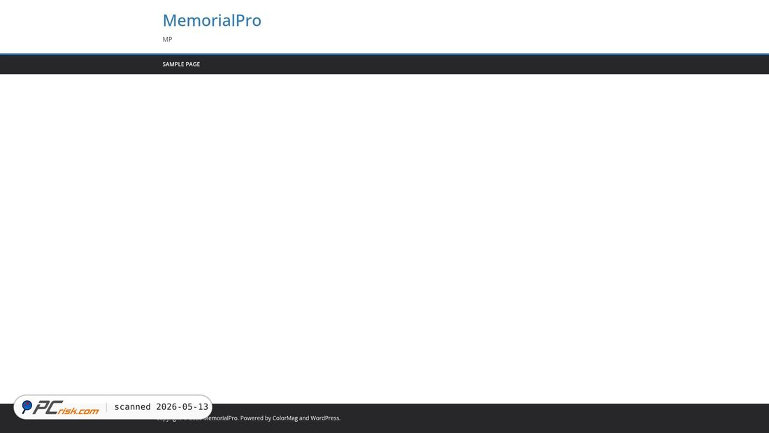 Screenshot of memorialpro.info