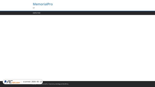 memorialpro.info screenshot