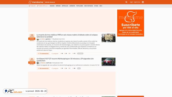 meneame.net screenshot
