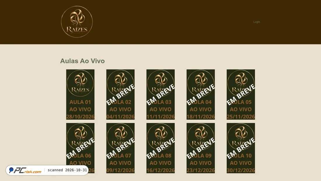 Captura de pantalla de mentoriaraizes.com