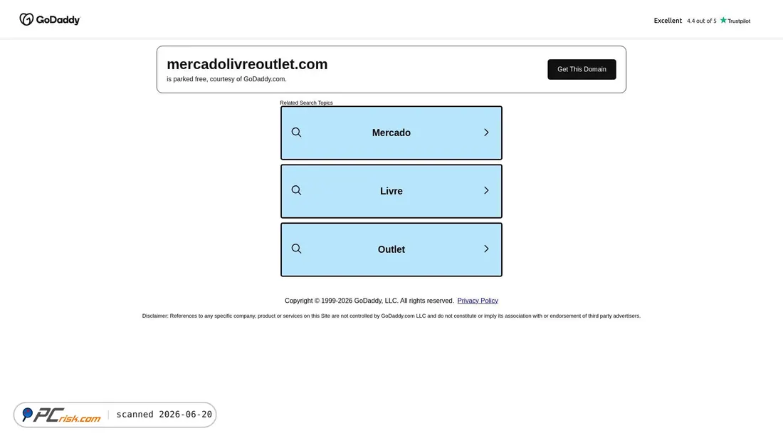Screenshot di mercadolivreoutlet.com