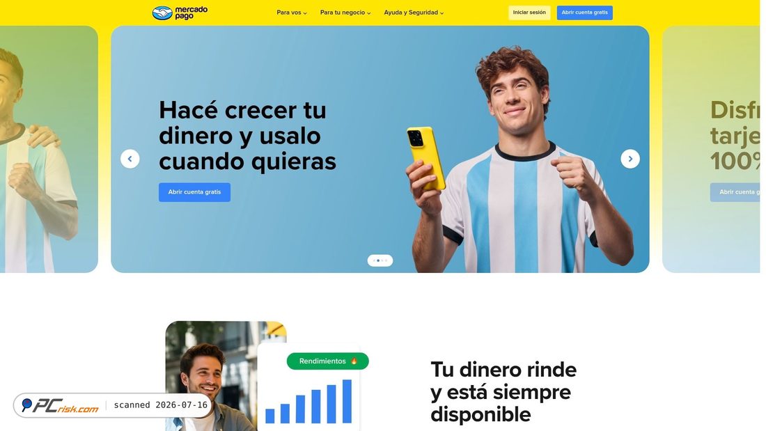 Screenshot of mercadopago.com