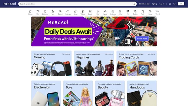 mercari.com screenshot
