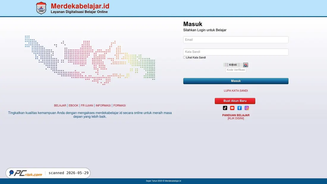 Screenshot of merdekabelajar.id
