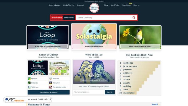merriam-webster.com screenshot