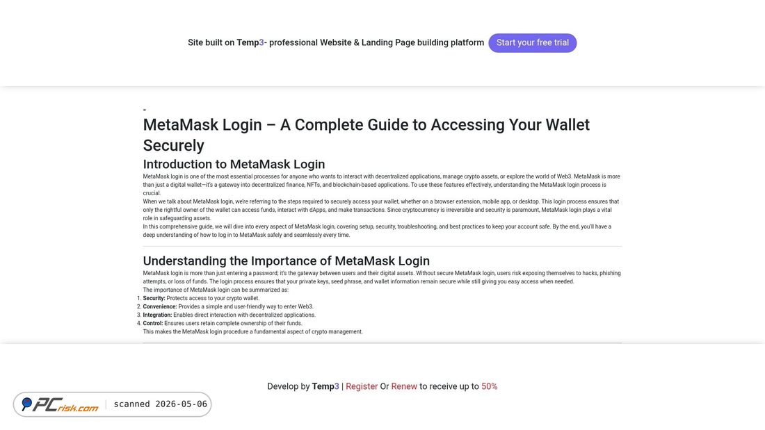 Screenshot of meta-mas-klogin-get.tem3.io