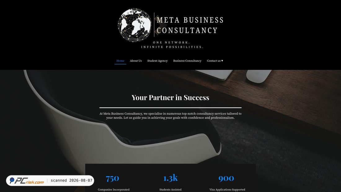 Screenshot of metabusinessconsultancy.co.uk