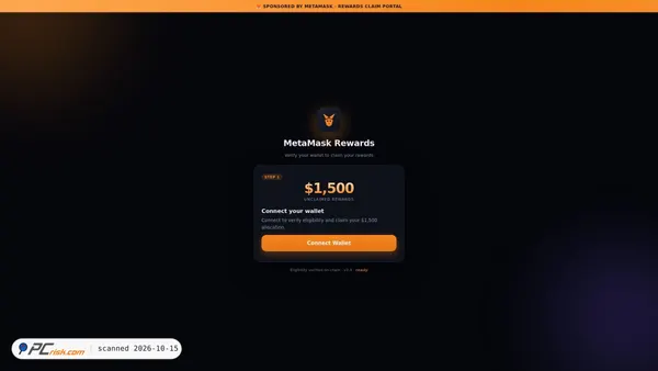 Captura de metaclaim.vercel.app