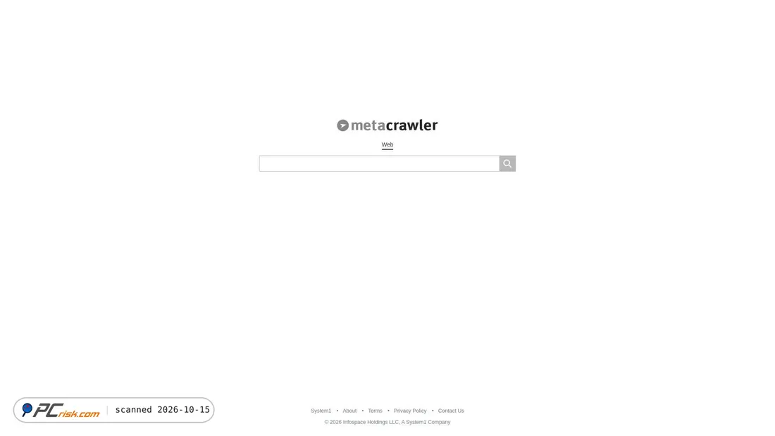 Screenshot of metacrawler.com