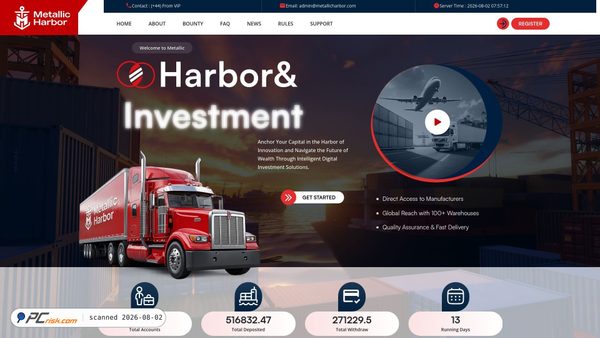 metallicharbor.com screenshot