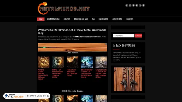 metalminos.net screenshot