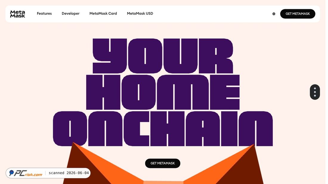 Screenshot von metamask.io