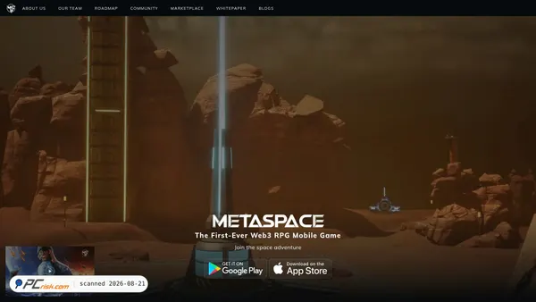 metaspacechains.com screenshot