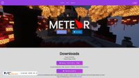 Screenshot di meteorclient.com