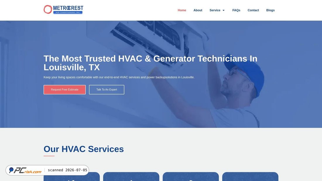 Screenshot of metrocrestac.com