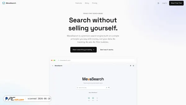 mevasearch.com screenshot