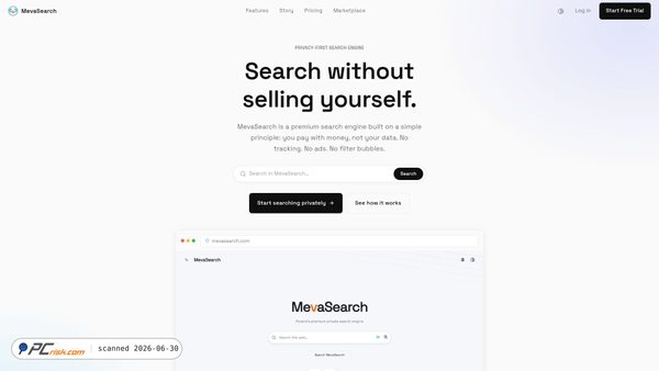mevasearch.com screenshot