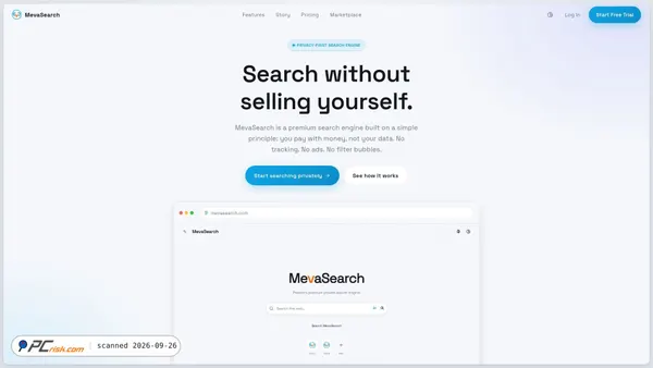 mevasearch.com screenshot