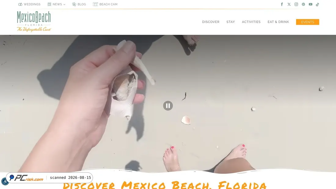 Screenshot of mexicobeach.com