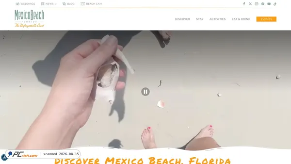mexicobeach.com screenshot