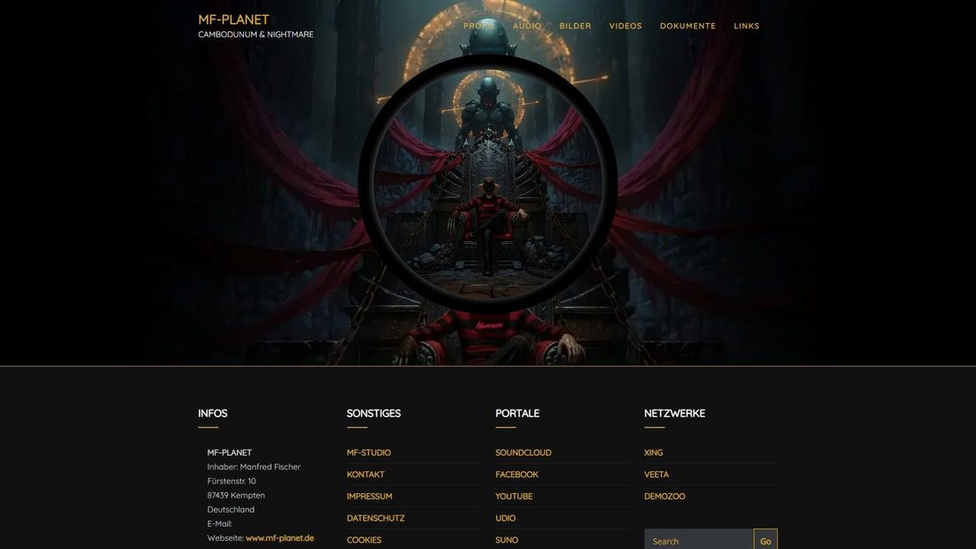 Screenshot von mf-planet.de