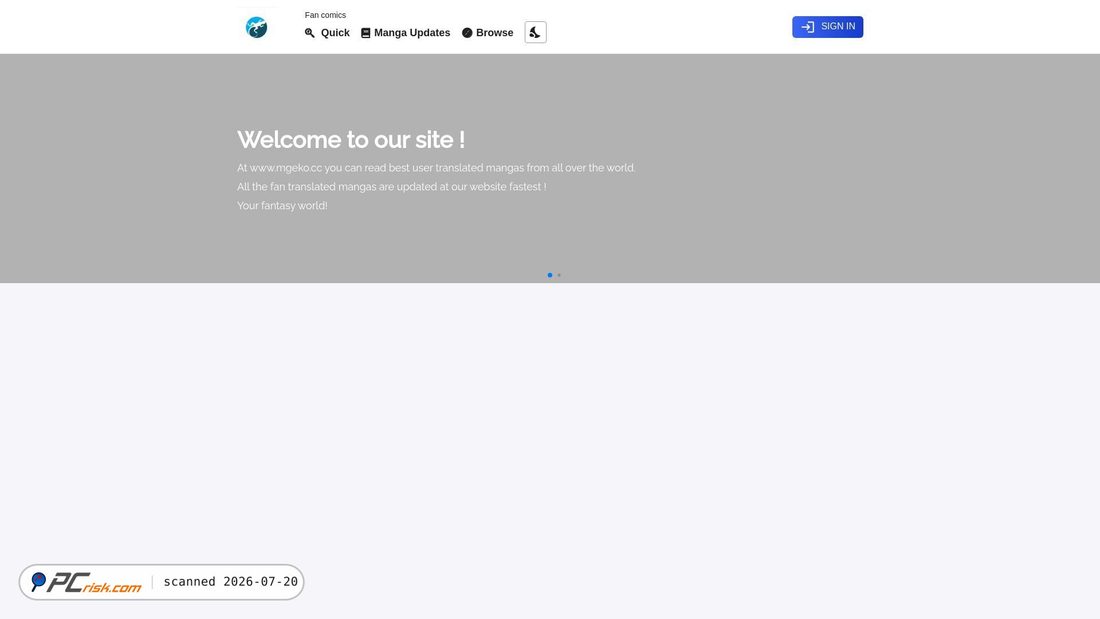 Screenshot of mgeko.cc