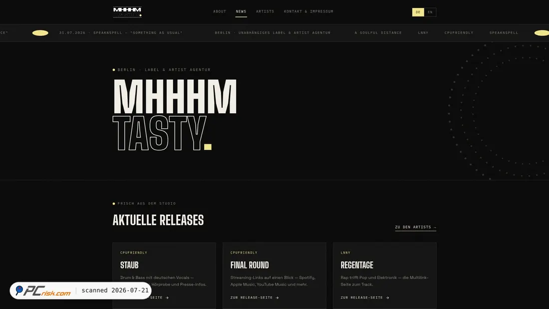 Screenshot of mhhhmtasty.com