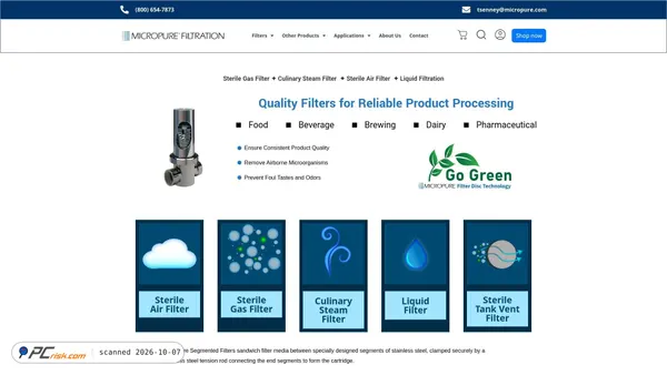 Captura de micropure.com