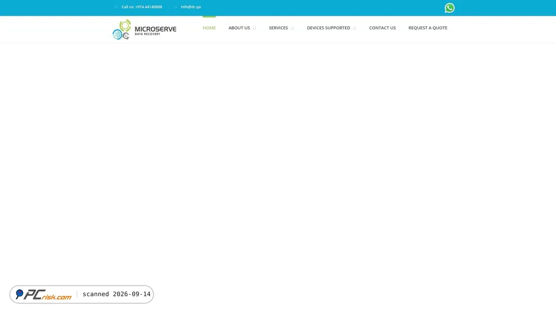 Captura de pantalla de microserve.dr.qa