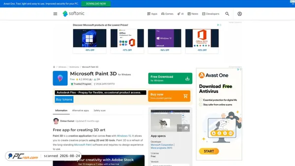 microsoft-paint-3d.en.softonic.com screenshot