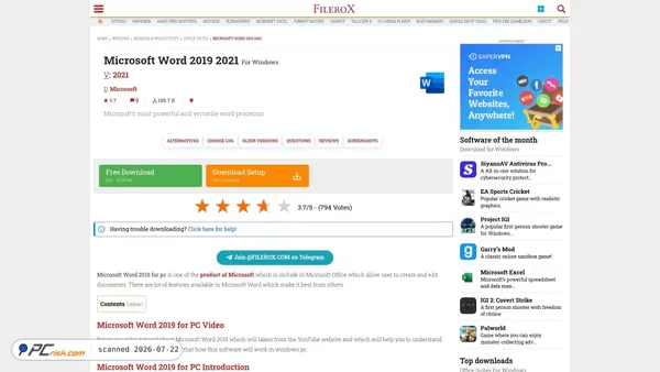 microsoft-word.en.filerox.com screenshot