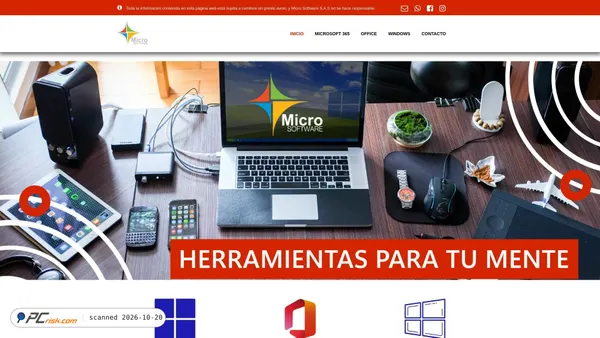 microsoftsoftware.com.co Screenshot