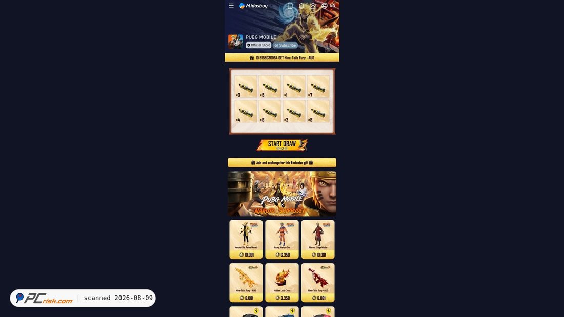 Zrzut ekranu midasbuygame.m7-event.com